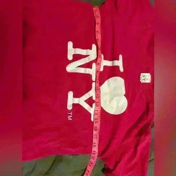Bright vibrant pink I 💜 New York shirt  size medium - Picture 5 of 6